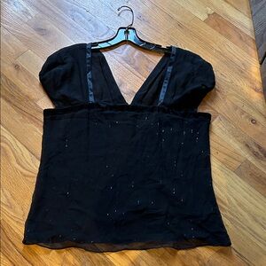 NWOT Bill Blass New York Elegant Black Women's Top